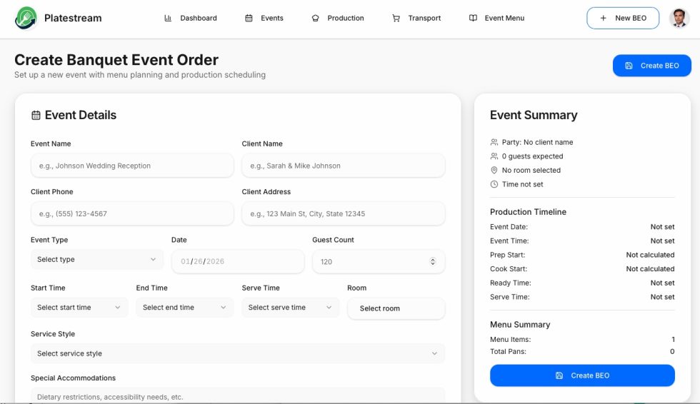 PlateStream Transportation Dashboard
